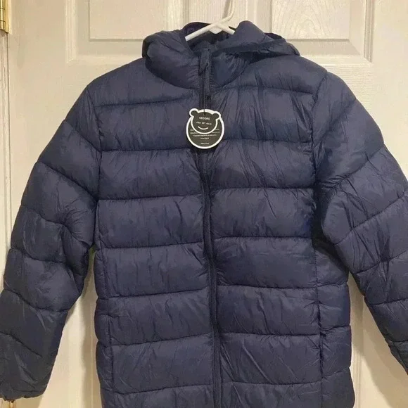 New Cecorc Boy’s Puffer Jacket Coat Dark Blue Size 10-12 NWT - Picture 7 of 10